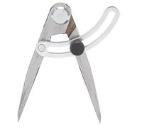 Boussole en cuir jauge d'espacement des ailes outil de mesure conique du travail du bois en acier inoxydable 100mm diviseur de dessin de précision professionnel pour les artisans