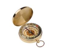 Boussole en cuivre - couleur d'or - multifonctions - mode de nuit - boussole de poche - style antique