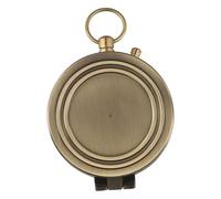 Boussole en laiton à l'aspect antique - Ornement de jardin décoratif pour maison ou bureau vintage - Décoration de cour à thème - 7,2 x 5 x 0,7 cm - Présentoir mural ou étagère en métal