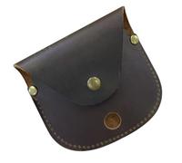 Boussole en laiton avec fonction de couverture à ressort, pochette de navigation, étui en cuir pour randonnée, équipement de survie
