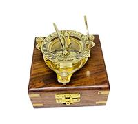 Boussole en laiton, cadran solaire, randonnée, camping, voyageur, cadran solaire en laiton fait à la main, boussole de collection, cadeau vintage