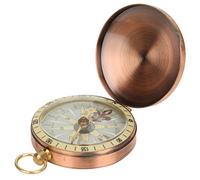 Boussole en Laiton de Poche Extérieure, Nautique Étanche Rétro Vintage Portable Avec Gravure pour Camping Randonnée Navigation de Plaisance