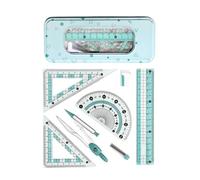 Boussole ergonomique et règle avec matériaux ABS incassables pour dessin technique architecture design et étude quotidienne boussole et règle