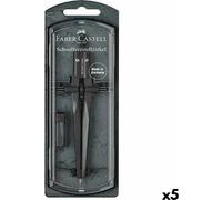 Boussole Faber-Castell Noir 5 pièces