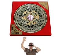 Boussole Feng Shui | Boussole Lo-Pan chinoise décorative Feng Shui | Boussole portable rétro en alliage Yang-Ba Luo Pan pour le bureau, la maison