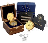 Boussole inspirante pour adolescent, cadeau d'anniversaire pour adolescent garçon de 10, 11, 12, 13, 14, 15, 16, 17, 18, pour confirmation de Noël, remise de diplôme, cadeau gravé pour fils, petit ami