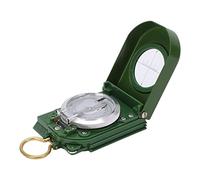 Boussole légère à lentilles vertes, portable entièrement scellée pour le camping, la randonnée, avec prise de pouce et loupe
