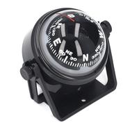 Boussole Marine Professionnelle pour Bateau avec Support Réglable et Compas de Navigation LED Multifonction pour Tableau de Bord de Voiture