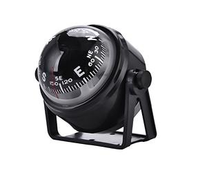 Boussole Militaire Marine Électronique Noire Ajustable | Nocturne, Réglage Électronique, Usage Bateau Véhicule,