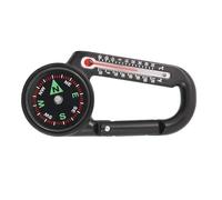 Boussole Mousqueton, thermomètres multifonctionnels Porte-clés Porte-clés pour randonnée Camping Chasse Voyage extérieur boussoles Porte-clés