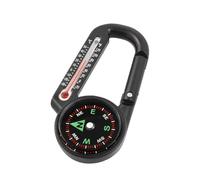 Boussole Mousqueton, Thermomètres Multifonctionnels Porte-clés pour Randonnée Camping Escalade Voyage Mousqueton Boussole Multifonctionnel