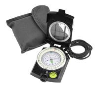 Boussole Multifonctionnelle Militaire, Boussole Randonnée avec Sac de Transport, Boussole de Randonnée, Professionnelle Orientation Militaire Portable en Métal pour Camping Hiking Randonnée(Noir)