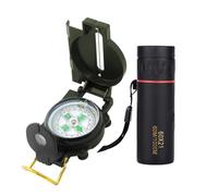 Boussole Multifonctionnelle Militaire et Professionnelle pour la Chasse, la randonnée et Les activités de Camping en Plein air, étanche et résistante