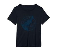 Boussole Nautique East Coast pour Les Amateurs de Plage T-Shirt, Femme Grandes Tailles, Noir, 4X