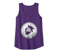 Boussole nordique Viking Rune Vegvisir Symbole Loup Fenrir Débardeur