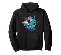 Boussole Optimiste Bateau Voile Sweat à Capuche
