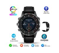 (Boussole Outdoors, boîtier noir) 2025 NOUVELLE montre connectée GT45 pour adultes, appels Bluetooth,