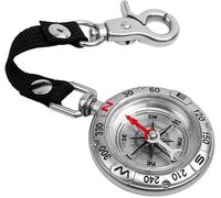 Boussole Portable,Boussole De Poche Vintage,Porte-Clés Boussole Pour Navigation En Plein Air,Boussole D'alpinisme De Survie,Boussole Mousqueton Professionnelle Pour Capitaine,Aventuriers