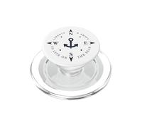 Boussole pour la liberté et la camaraderie Ancre Capitaine PopSockets PopGrip pour MagSafe