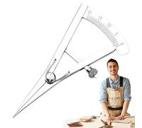 Boussole pour le travail du bois - 8,5 cm, boussole de marquage | Outil de mesure - Jauge à vis réglable en acier inoxydable | Cuir Bois DIY | Mini BoussoleCraft | Outils professionnels en cuir