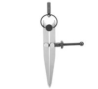 Boussole Professionnelle en Cuir, Outil de Haute qualité, Aile réglable en métal, Boussole en Cuir pour l'artisanat du Cuir, Bricolage, Travail Manuel 105mm