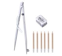 Boussole professionnelle pour le travail du bois avec porte-crayon, forme d'aile verrouillable, boussole de dessin 30,5 cm