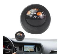 Boussole réglable avec deux cadrans - Boussole pour tableau de bord - Boussole pour tableau de bord de voiture, boussole lumineuse pour montage sur tableau de bord, camion, camping-car