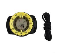 Boussole sous-marine pour plongeurs, légère, réglable et conçue pour la navigation en eau profonde (jaune)