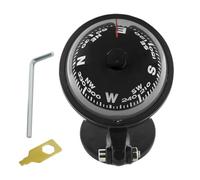 Boussole Sphère Voiture - De Tableau De Bord À Déclinaison Magnétique Réglable avec Calibrateur | Sphère Directionnelle Antivibrations pour Auto, Camion Et Bateau | Ornement De Fixation Adhésif