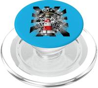 Boussole Style Maritime avec Motif mouettes rétro des années 60 PopSockets PopGrip pour MagSafe