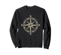 Boussole Terre Plate Headings North Star Polar Meme Sweatshirt