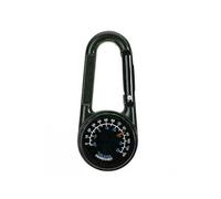 Boussole thermomètre 3 en 1 - Mousqueton tactique - Porte-clés pour camping, randonnée, voyage
