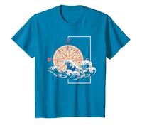 Boussole Vagues Capitaine Nautisme Marin Bateau À Voile T-Shirt