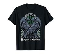 Boussole Viking Celtique Huginn Muninn rétro Nordique Vegvisir T-Shirt