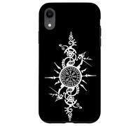 Boussole Viking Celtique Vegvisir Rune Symbole Nordique Coque pour iPhone XR