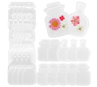 Bousting à fleurs séchées Artisanat, Bookmarks de fleurs séchées Set 40pcs Transparent Pressé Bookmarks Floral Page Floral Florat DIY BOOD MADE KIT POUR LE RETOUR DE LIVR