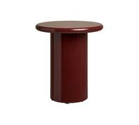 AltoBuy Bout de canapé Ø45cm en MDF laqué Rouge Bordeaux - ATIKA