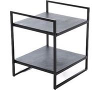 Bout de canapé avec 2 niveaux et poignées - Amadeus - Noir - Aluminium Noir G