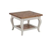 Bout de canapé bois blanc - provence