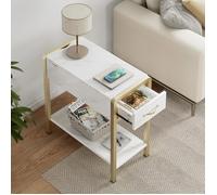 Bout de canape- Dore-Table d'appoint avec tiroir EN MDF-60X30X60CM