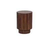 Bout de Canapé en Manguier Massif Vernis Teinté Noyer - HUNTER -