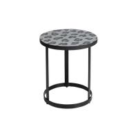 Bout de canapé en métal noir