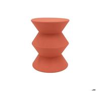 Bout de canapé en métal ZigZag terracotta