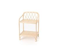 Bout de canapé en rotin et bambou 50x41x76 - - Beige - Bambou