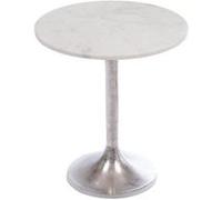 Bout de canapé moyen modèle chrome - Amadeus - Blanc - Blanc