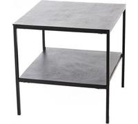 Bout de canapé noir 50 cm - Amadeus - Noir - Métal Noir G