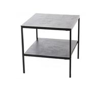 Bout de canapé noir 50 cm - Amadeus - Noir - Métal Noir G