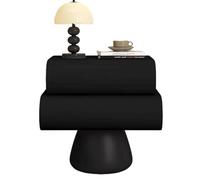 Bout de Canapé Tables de Chevet avec 2 tiroirs,pour Salon, Chambre, Bureau Moderne Table Basse, Disponible dans Une variété de Couleurs Style créatif Luxueux et léger(D,50cm(19.68in))