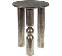 Bout de canapé Totem aluminium - Amadeus - Argent - Aluminium Argent G