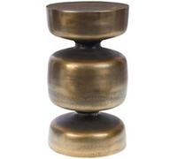 Bout de canapé Totem en aluminium - Amadeus - Or - Aluminium Or G